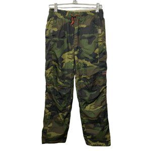 OTB One Tough Brand Boys Reversible Pants Camo Khaki Size Small Elastic Waist